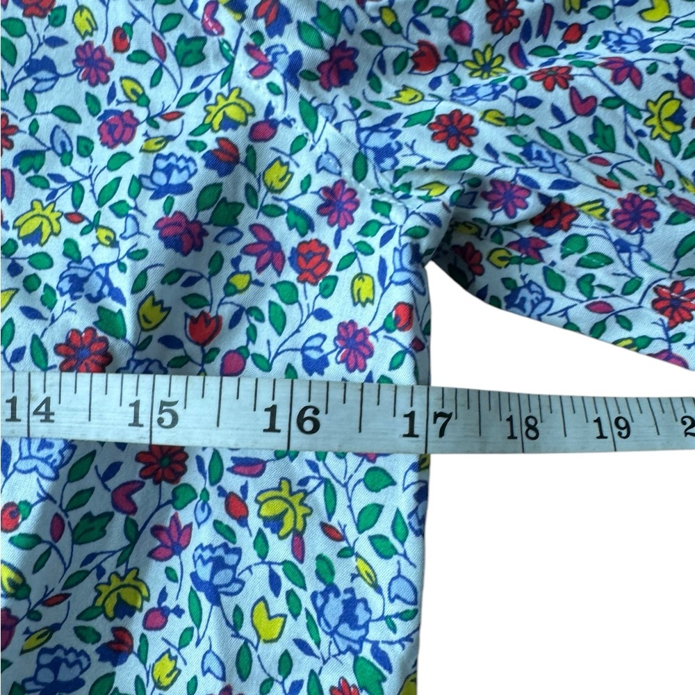 Talbots Multi-Color Floral Button-Down Shirt - Picture 6 of 11